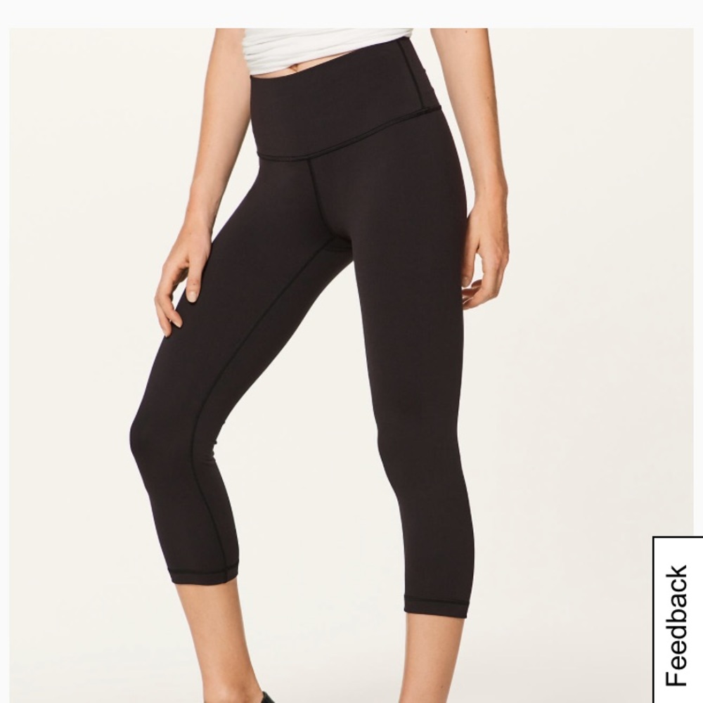 Lululemon Wunder Under Crop HR Black